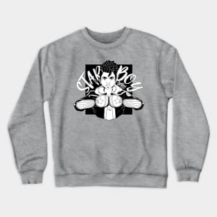 STAR BOY Black 'N' White Crewneck Sweatshirt